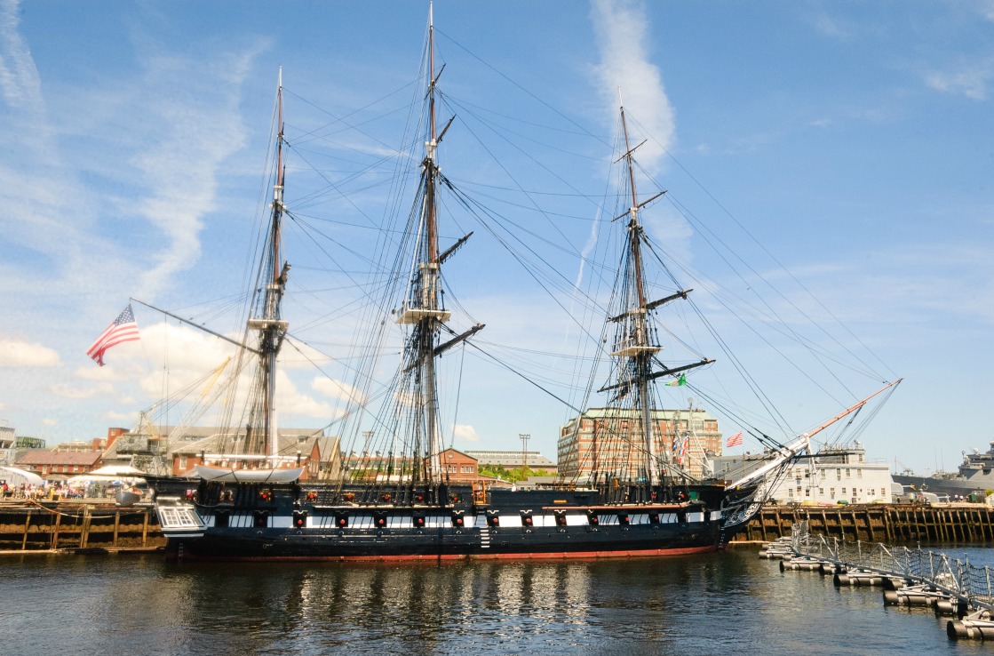 Die USS Constitution in Boston
